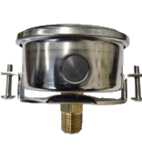 Seasons Gauge Co. NRFE XB52178 2.5" 0-300 PSI 1/4" Back Entry Flush Mount Gauge