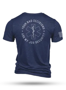 Nine Line Nine Line Job Security Mens T-Shirt