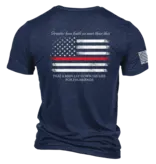 Nine Line Nine Line Thin Red Line Tri-Blend Mens T-Shirt