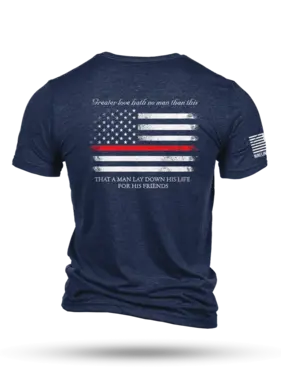 Nine Line Nine Line Thin Red Line Tri-Blend Mens T-Shirt