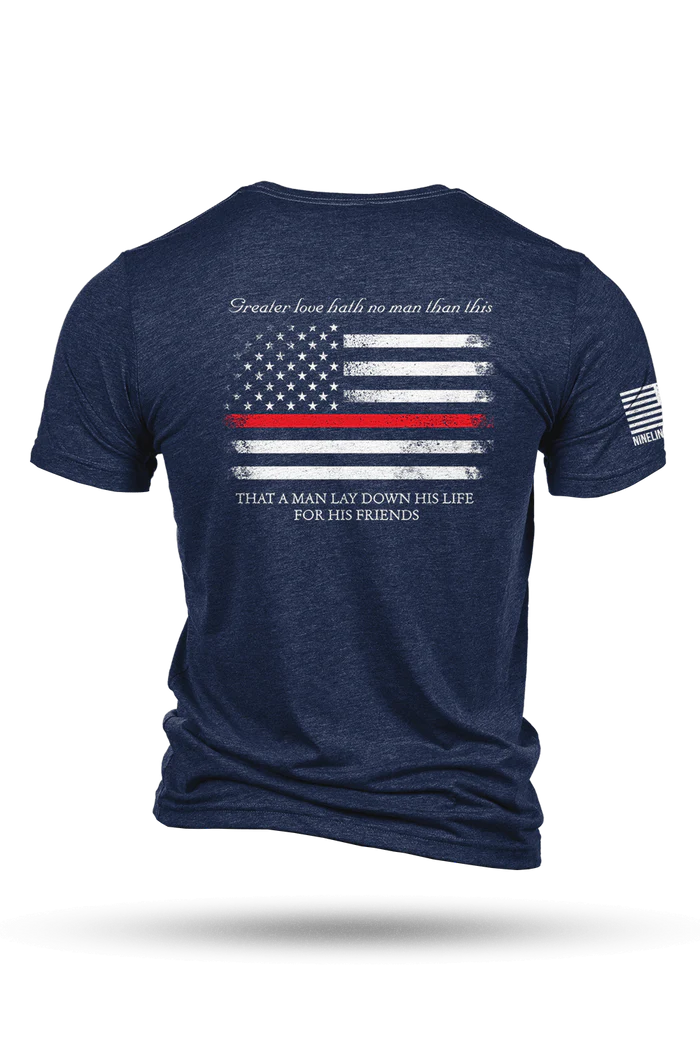 Nine Line Nine Line Thin Red Line Tri-Blend Mens T-Shirt