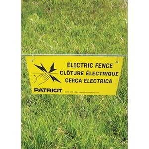 Electric Fence Sign North Forty Feed Farm Supply