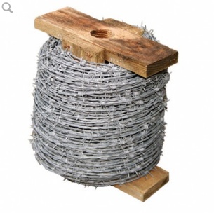 How much barbed wire 2024 is in a roll