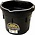 8qt Rubber Flatback Bucket