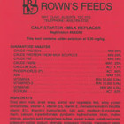 Brown's Milk Replacer Calf Milk Replacer, Starter (Red tag)