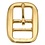 Brass Plated Double Bar Halter Buckle