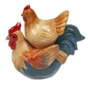 Stacking Roosters Salt & Pepper Shaker