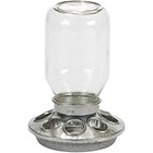 Miller Galvanized and Glass Mason Jar Chick Feeder - 1 Quart