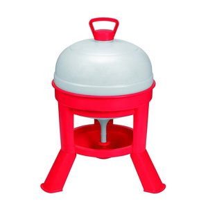 Miller Double-Tuf Red Poultry Dome Waterer