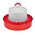 Miller Double-Tuf Red Poultry Waterer with Deep Base