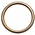 Harness Ring 1 1/4' Solid Brass