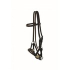 Jim Taylor Leather Browband Double Nylon Rope Side Pull