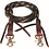 Mustang Flat Waxed Roping Rein - Black