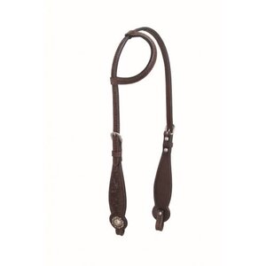 Country Legend One Ear Headstall - Dark Brown