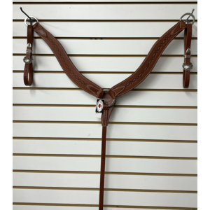Western Rawhide Signature Breastcollar With Berri Concho