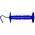 Blue Compressed Gate Handle