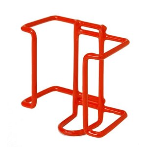 Metal Rubber Coated Salt Block Holder - Red