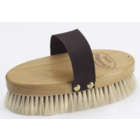 7" Wood Back Body Brush with Goat Hair