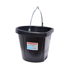 Tuff Stuff  Rubber Flat Back Bucket 12 qts