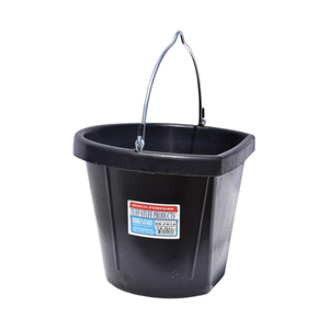 Tuff Stuff  Rubber Flat Back Bucket 12 qts