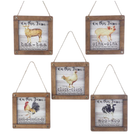Wooden Plank Farm Ornament