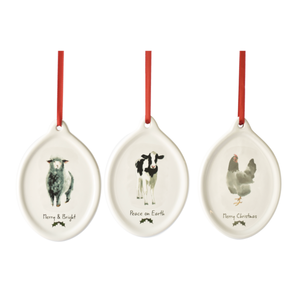 Farm Animal Disc Ornament - Chicken