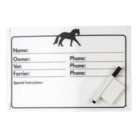 Horse info stall plaque