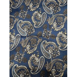 Handmade wild rag blue paisley