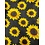 Handmade wild rag sunflower