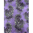Handmade wild rag Purple Paisley