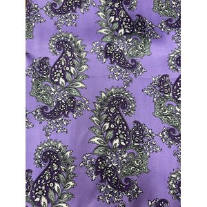 Handmade wildrag Purple Paisley