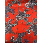 Handmade Wild Rag Red purple and blue paisley