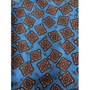 Handmade Wild Rag Blue with black, red and yellow