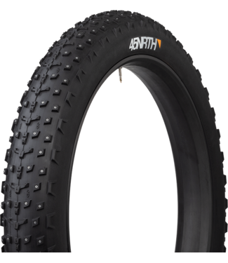 45NRTH Dillinger 4 Tire - 26 x 4.0 Tubeless, Folding, Black, 60tpi, 240 Carbide Steel Studs