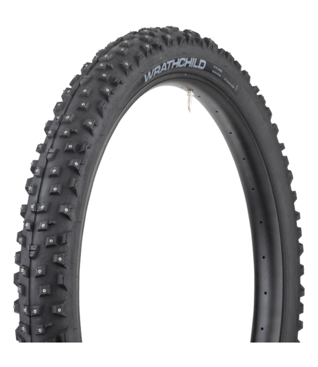 45NRTH Wrathchild Tire - 29 x 2.6 Tubeless Folding Black 60tpi 252 Concave Carbide Studs