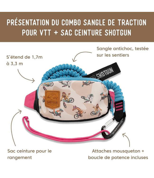 shotgun Corde de remorquage et sac de taille