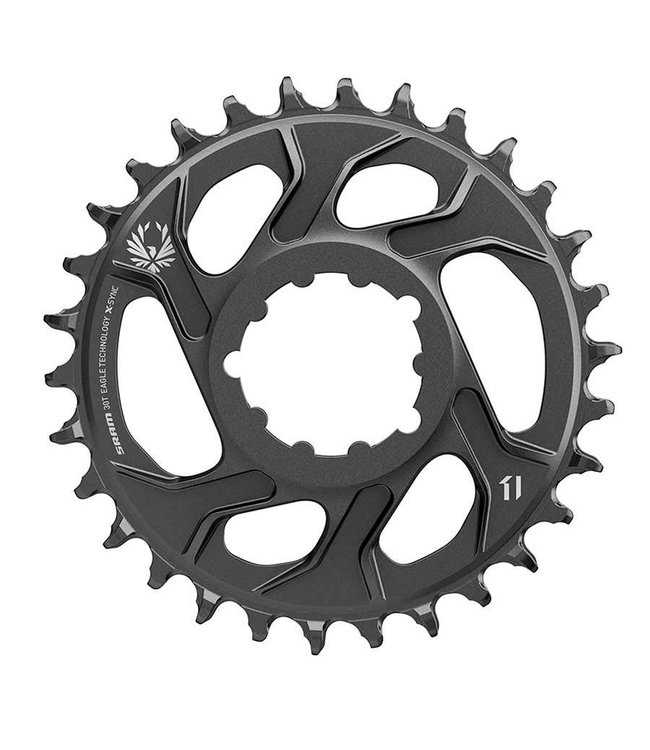 SRAM PLATEAU X-SYNC 2 Steel, Chainring, Teeth: 30, Speed: 11/12, BCD: Direct Mount, Single, Steel, Black
