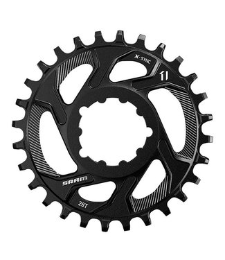 SRAM PLATEAU X-Sync, 28T, 11sp, Direct Mount Chainring, Offset 3mm, Steel, Black