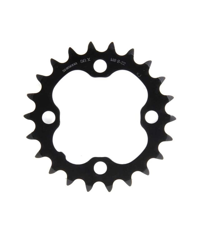 Shimano PLATEAU Y1LD22000, 22T, 9sp, BCD: 64mm, 4 Bolt, Deore FC-M590, Inner Chainring, For 22/32/44, Steel, Black