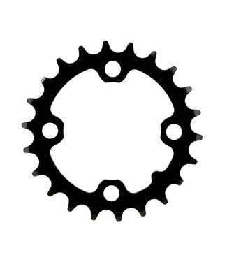 PLATEAU 22T, 9 sp, BCD 64mm, 4-Bolt, Inner Chainring, For MTB triple, Steel, Black, 11.6215.064.000