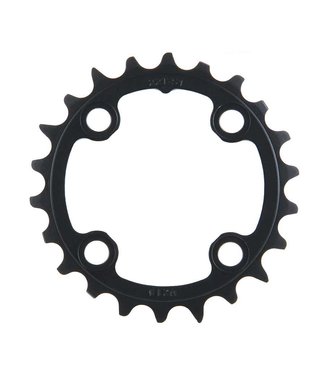 SRAM PLATEAU 22T, 10 sp, BCD 64mm, 4-Bolt, Inner Chainring, For MTB triple, Aluminum, Black, 11.6215.188.370