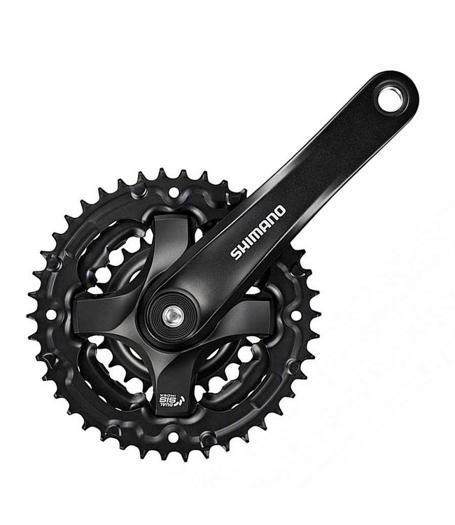 Shimano PEFALIER FC-TY501, 6/7/8 sp., 170mm, 24/34/42T, Riveted, Square, 47.5mm, Black