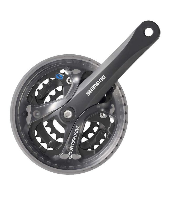 Shimano PEDALIER Acera FC-M361, Crankset, MTB, 6/7/8 sp., 22/32/42T, BCD:64/104, Square, 170mm, Black