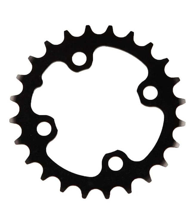 PLATEAU 24T, 9 sp, BCD 64mm, 4-Bolt, Inner Chainring, For MTB triple, Aluminum, Black, 11.6215.093.000