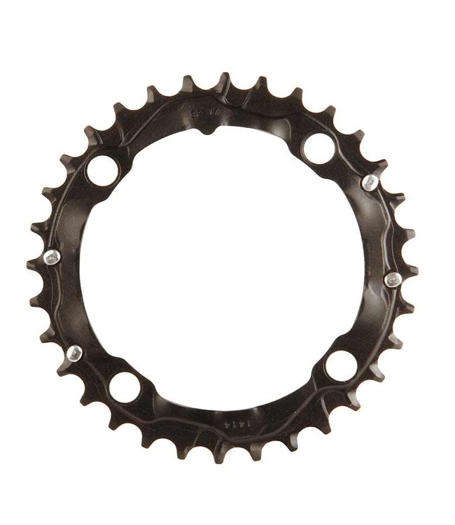 PLATEAU 32D, 9 vit., BCD 104mm, 4-Boulon, Plateau Centre, Pour MTB triple, Aluminium, Noir, 11.6215.088.000