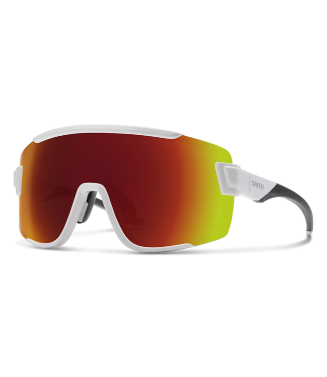 Smith Wildcat White ChromaPop Red Mirror/Clear