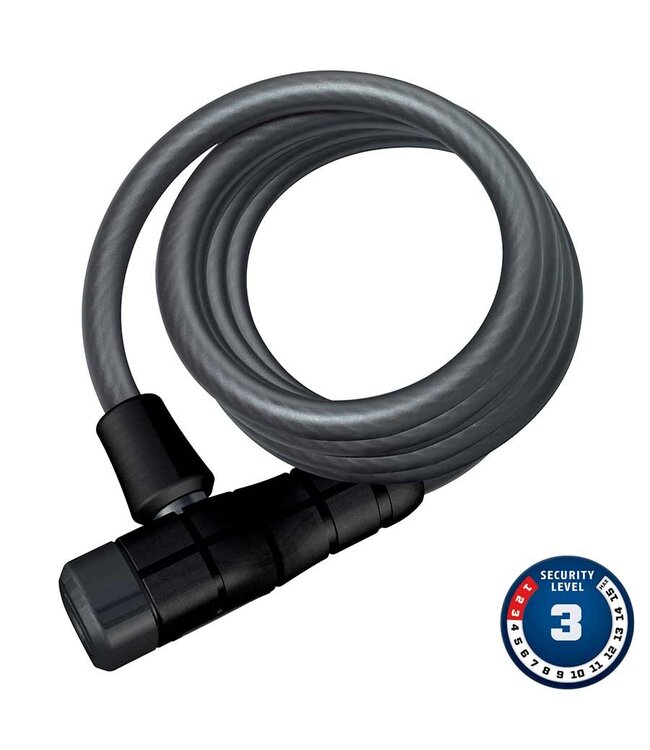 Abus Primo 5510K, Câble avec serrure à clé, 10mm x 180cm (12mm x 5.9')