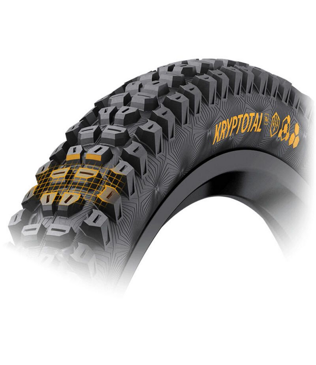 Kryptotal Rear Tire - 27.5 x 2.40, Tubeless, Folding, Black, SuperSoft, Downhill Casing, E25
