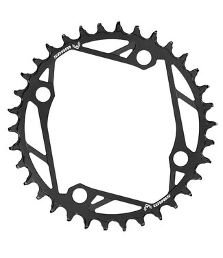 SRAM Eagle T-Type E-MTB, Chainring, Teeth: 34, Speed: 12, BCD: 104, Bolts: 4, Steel, Black