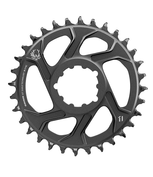 SRAM X-SYNC 2 Steel 3mm, Chainring, Teeth: 32, Speed: 11/12, BCD: Direct Mount, Single, Steel, Black